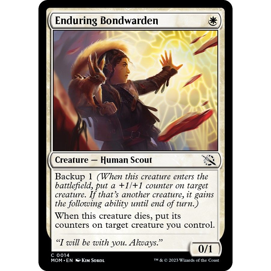 Image for Enduring Bondwarden (14) (MOM) - Magic: The Gathering