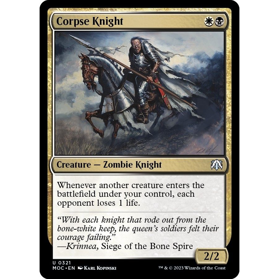 Image for Corpse Knight (321) (MOC) - Magic: The Gathering