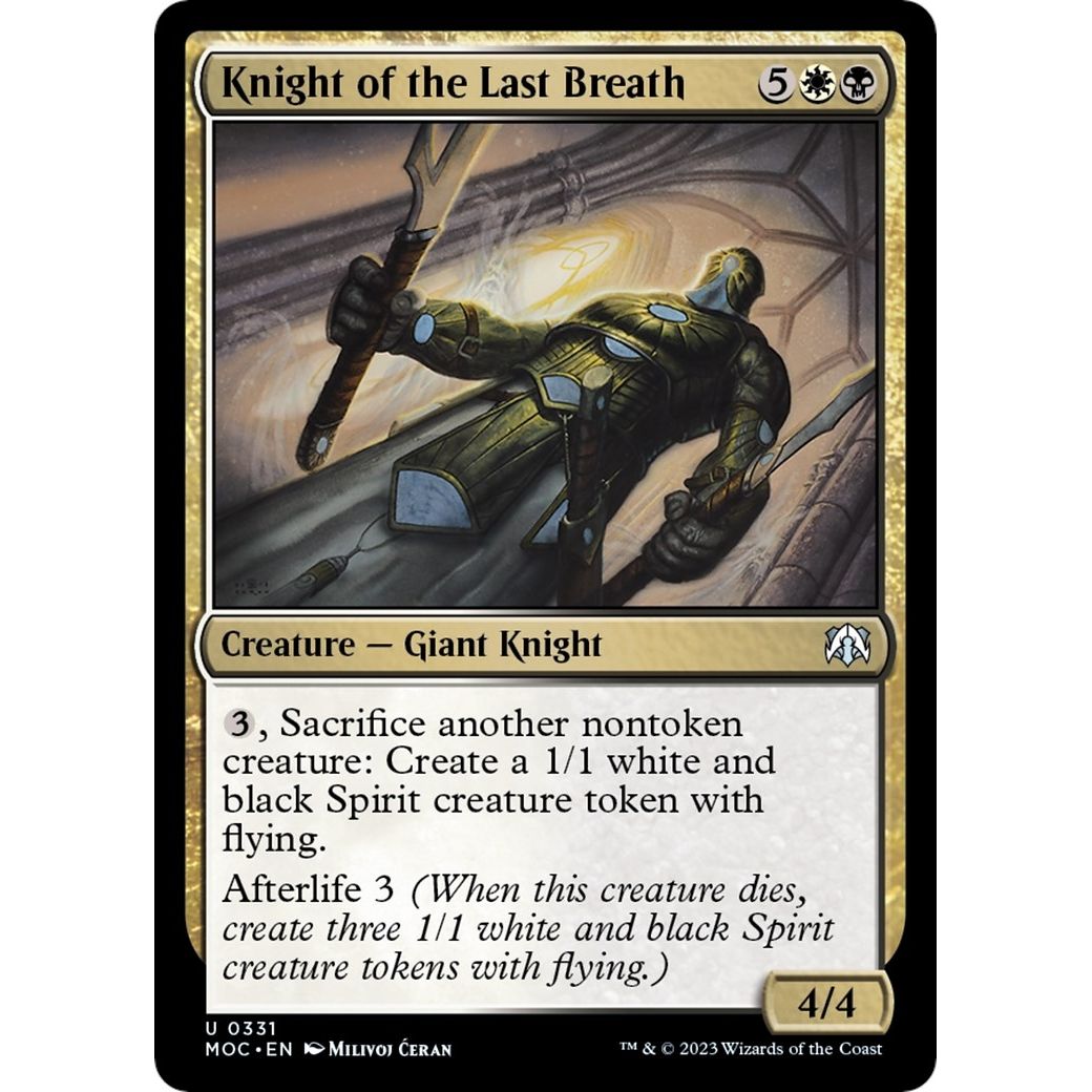 Image for Knight of the Last Breath (331) (MOC) - Magic: The Gathering