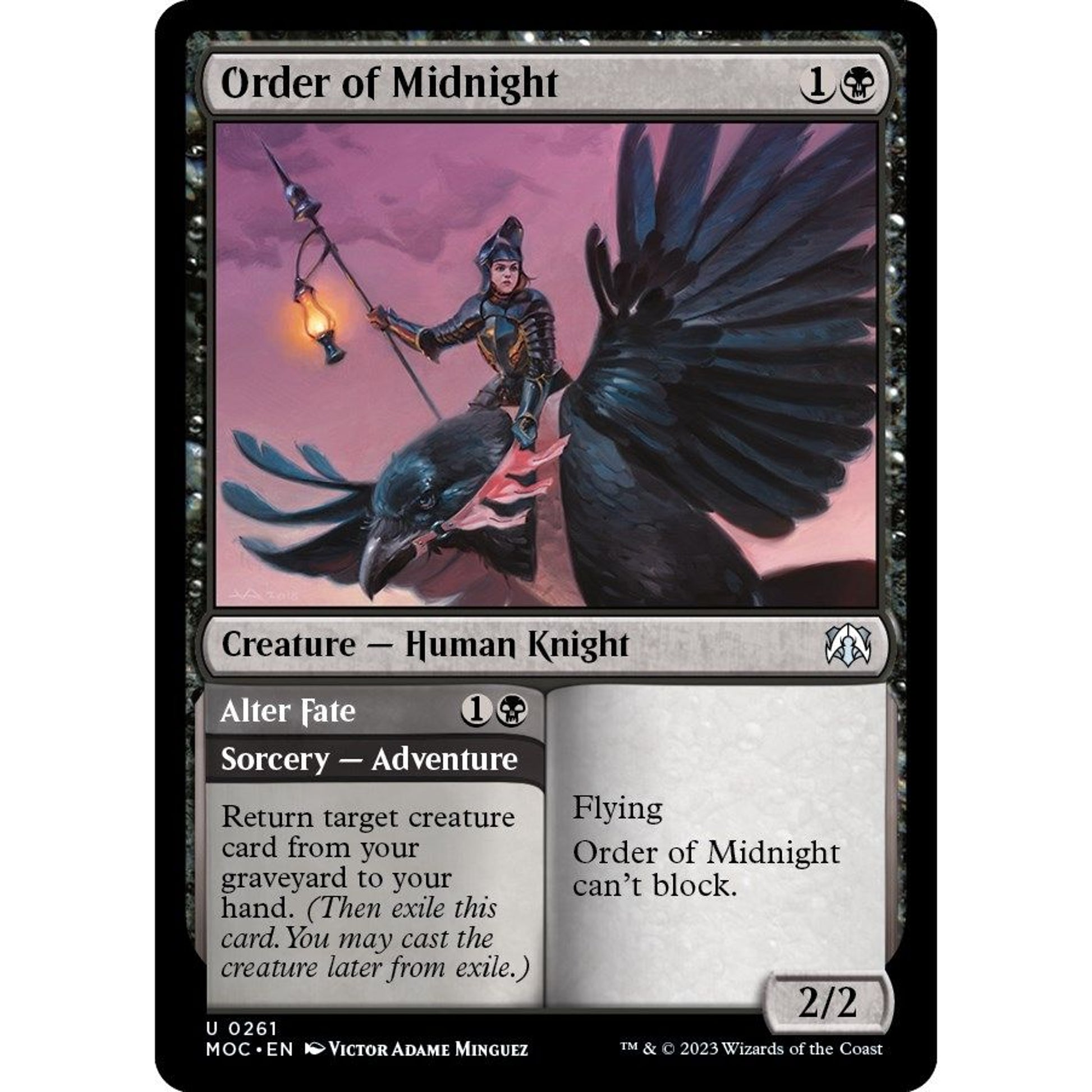 Image for Order of Midnight (261) (MOC) - Magic: The Gathering