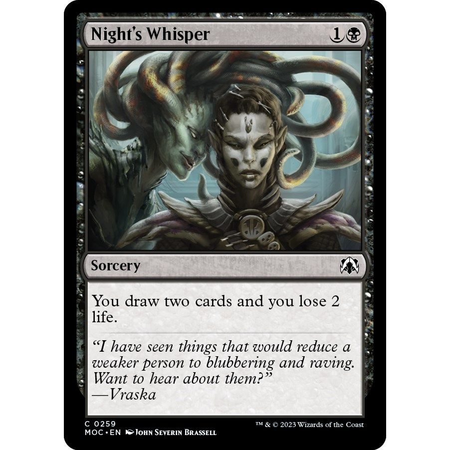 Image for Night's Whisper (259) (MOC) - Magic: The Gathering