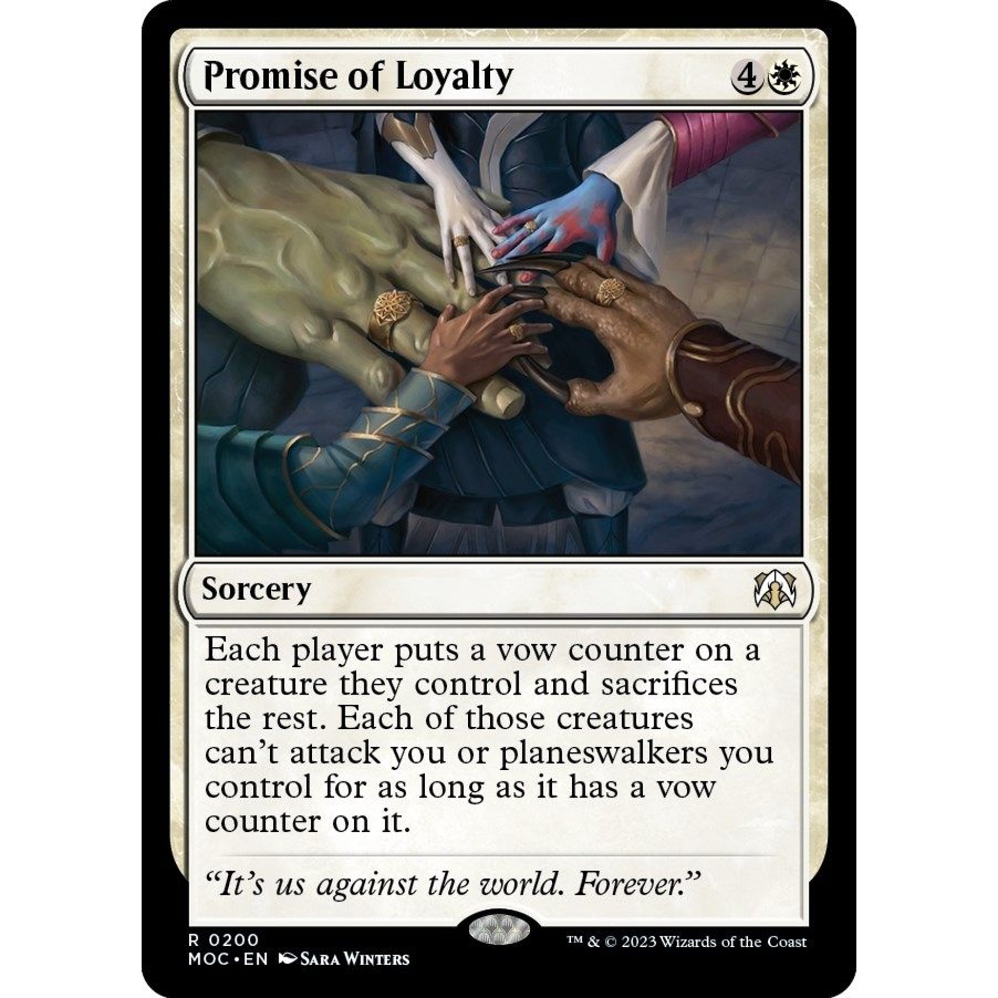 Image for Promise of Loyalty (200) (MOC) - Magic: The Gathering
