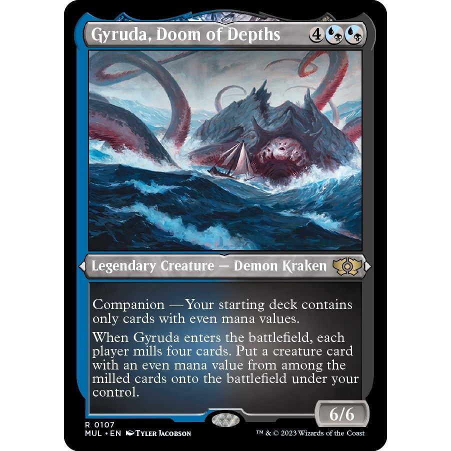 Image for Gyruda, Doom of Depths (Foil Etched) (107) (MUL) - Magic: The Gathering