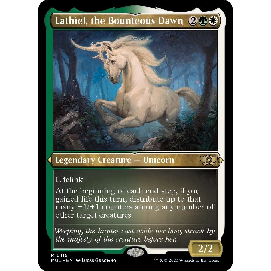 Image for Lathiel, the Bounteous Dawn (Foil Etched) (115) (MUL) - Magic: The Gathering