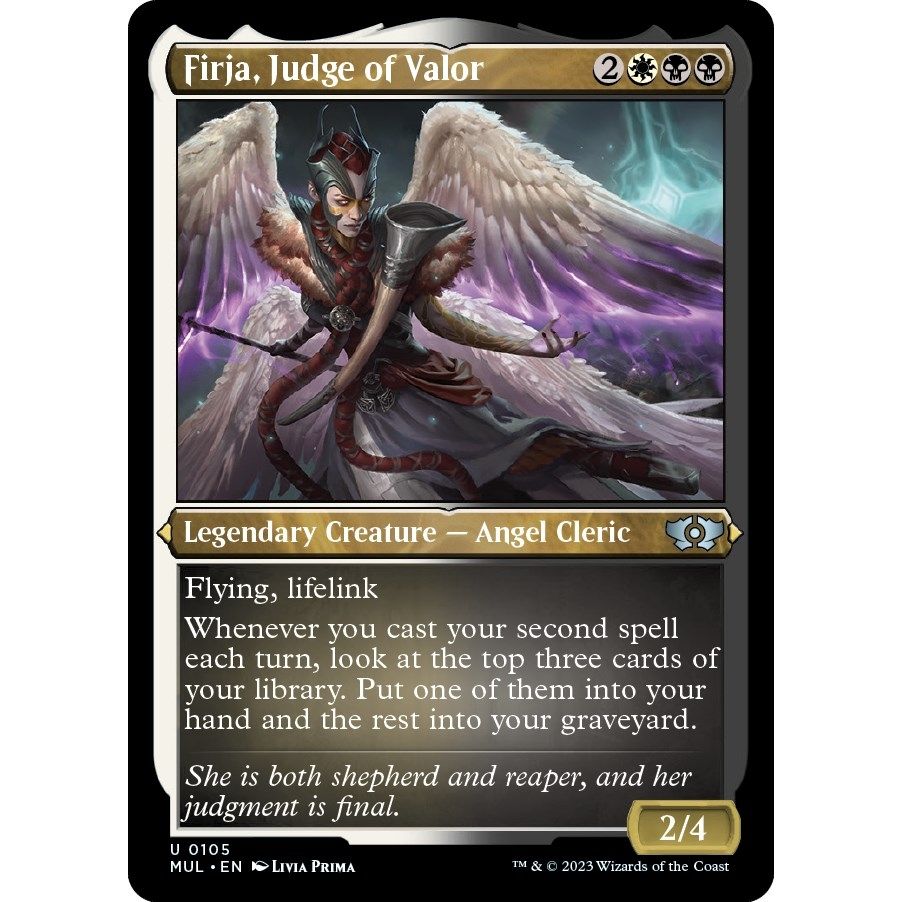 Image for Firja, Judge of Valor (Foil Etched) (105) (MUL) - Magic: The Gathering