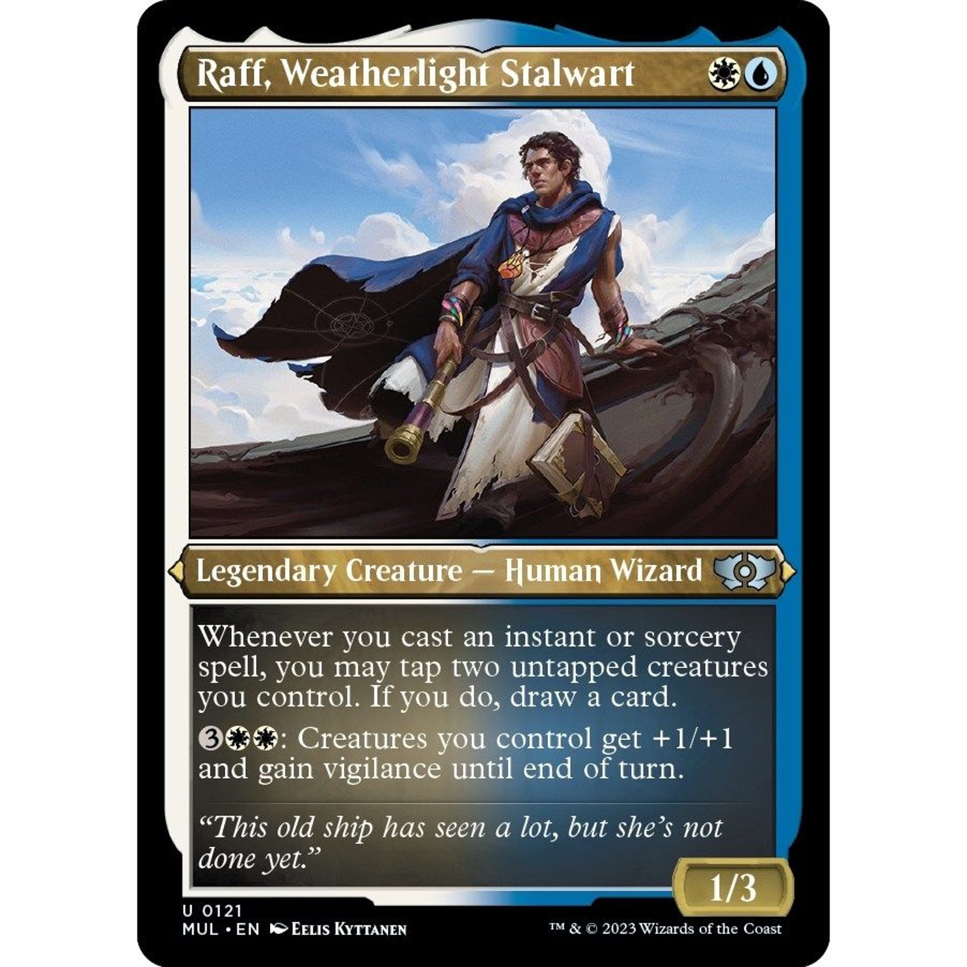 Image for Raff, Weatherlight Stalwart (Foil Etched) (121) (MUL) - Magic: The Gathering