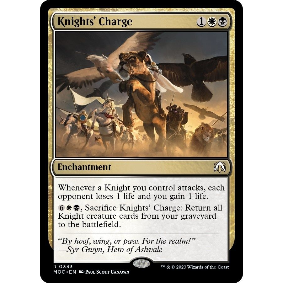 Image for Knights' Charge (333) (MOC) - Magic: The Gathering