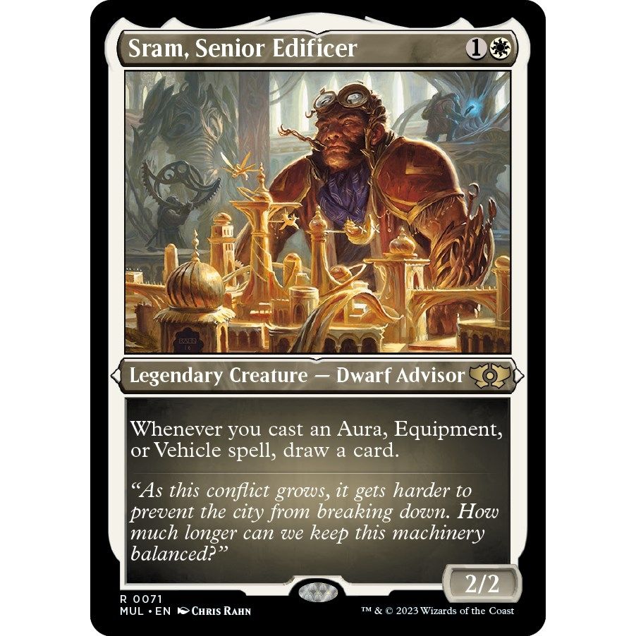 Image for Sram, Senior Edificer (Foil Etched) (71) (MUL) - Magic: The Gathering
