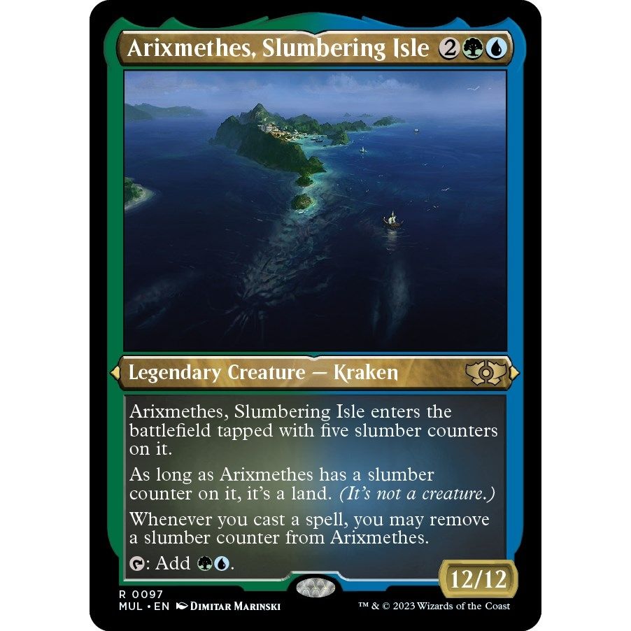 Image for Arixmethes, Slumbering Isle (Foil Etched) (97) (MUL) - Magic: The Gathering