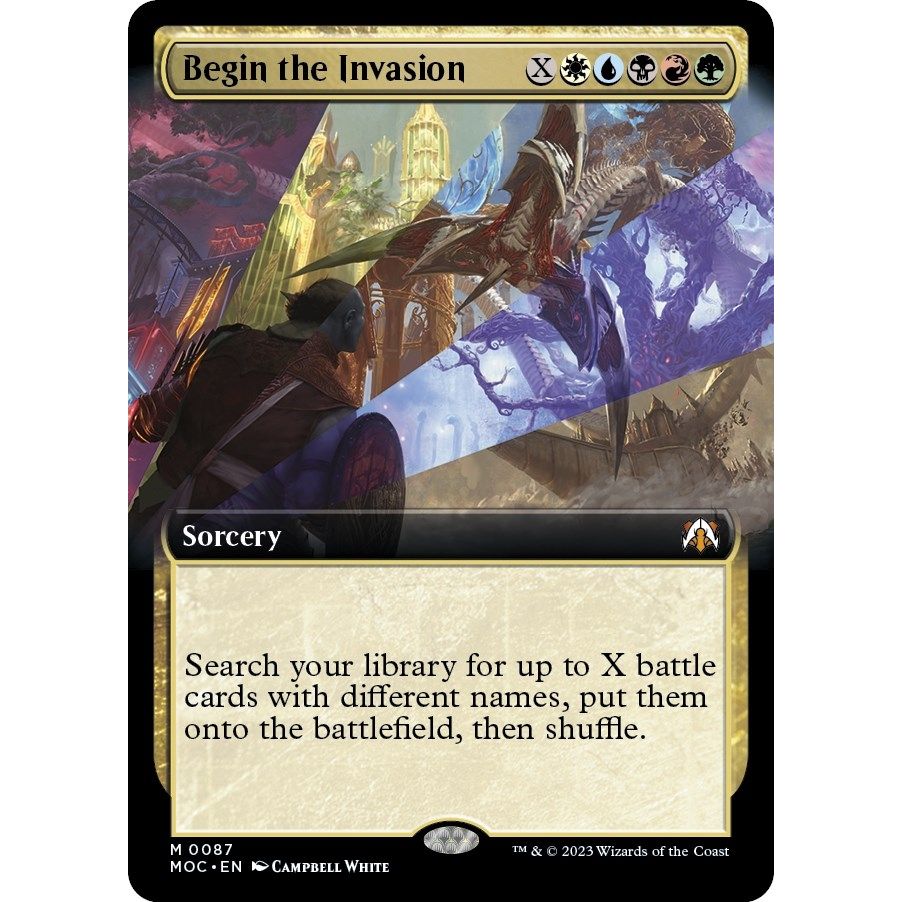 Image for Begin the Invasion (Extended Art) (87) (MOC) - Magic: The Gathering