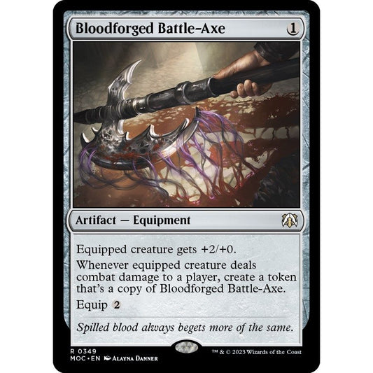 Image for Bloodforged Battle-Axe (349) (MOC) - Magic: The Gathering