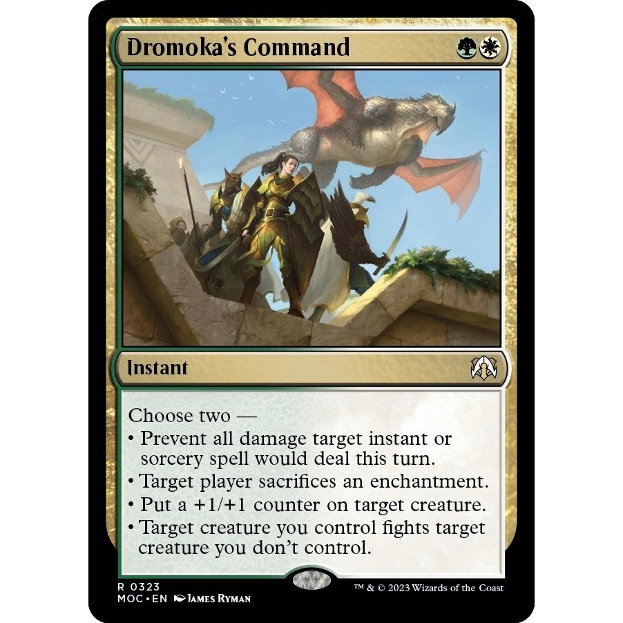 Image for Dromoka's Command (323) (MOC) - Magic: The Gathering