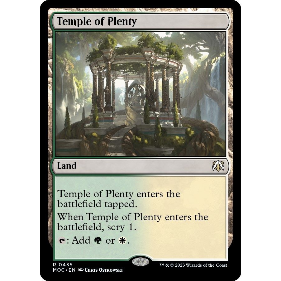 Image for Temple of Plenty (435) (MOC) - Magic: The Gathering