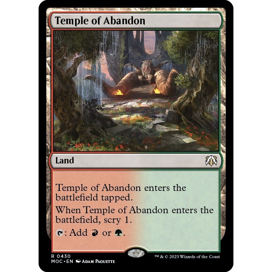 Image for Temple of Abandon (430) (MOC) - Magic: The Gathering