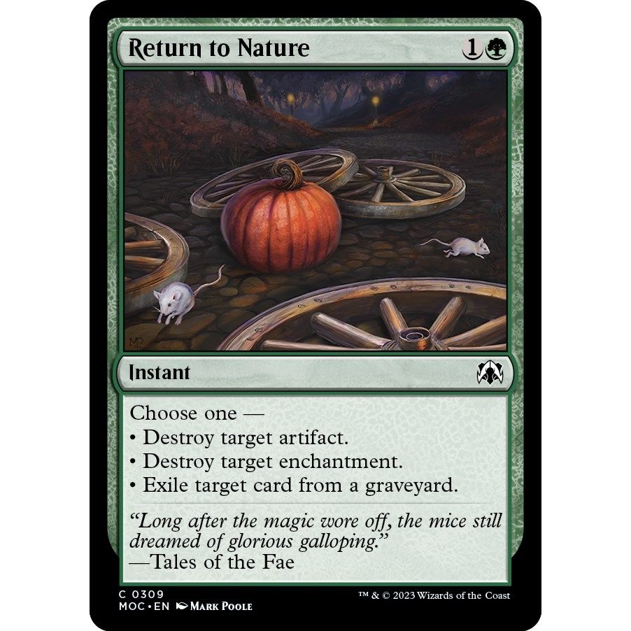 Image for Return to Nature (309) (MOC) - Magic: The Gathering