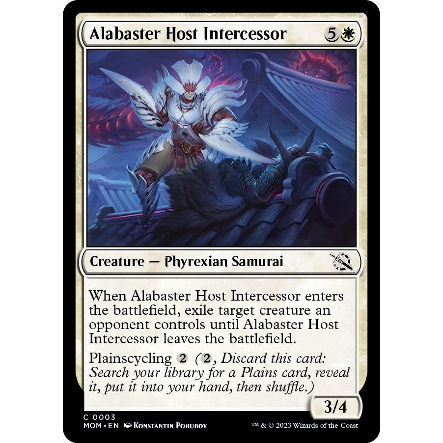 Image for Alabaster Host Intercessor (3) (MOM) - Magic: The Gathering