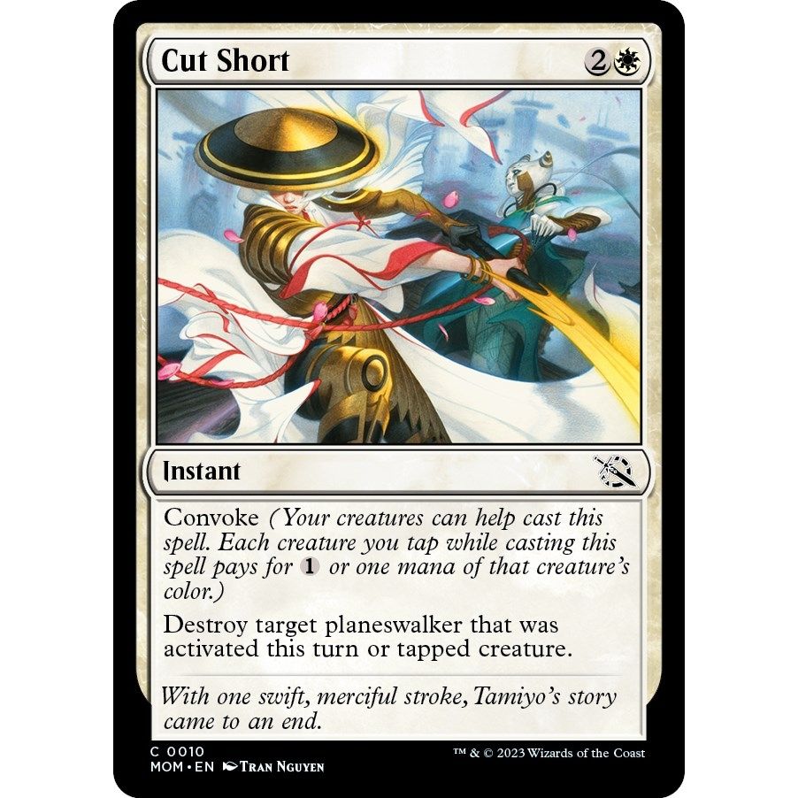 Image for Cut Short (10) (MOM) - Magic: The Gathering