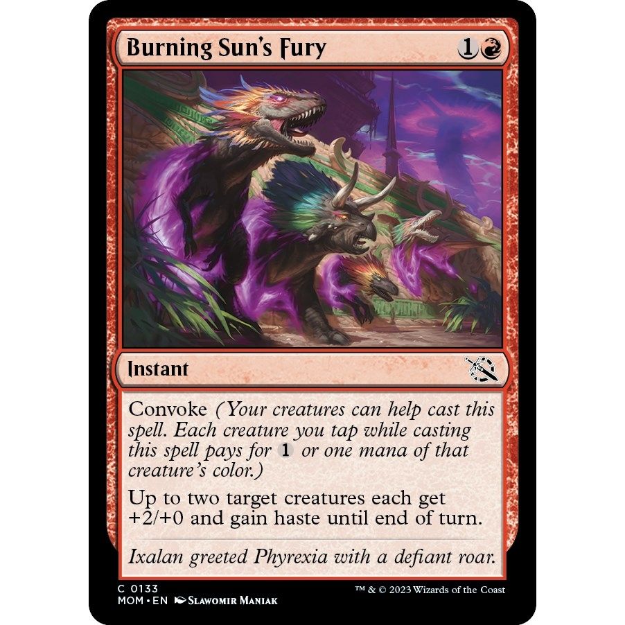 Image for Burning Sun's Fury (133) (MOM) - Magic: The Gathering