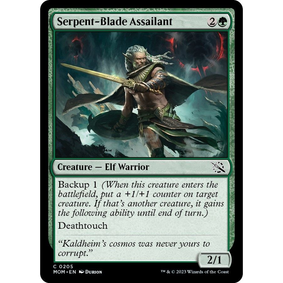 Image for Serpent-Blade Assailant (205) (MOM) - Magic: The Gathering