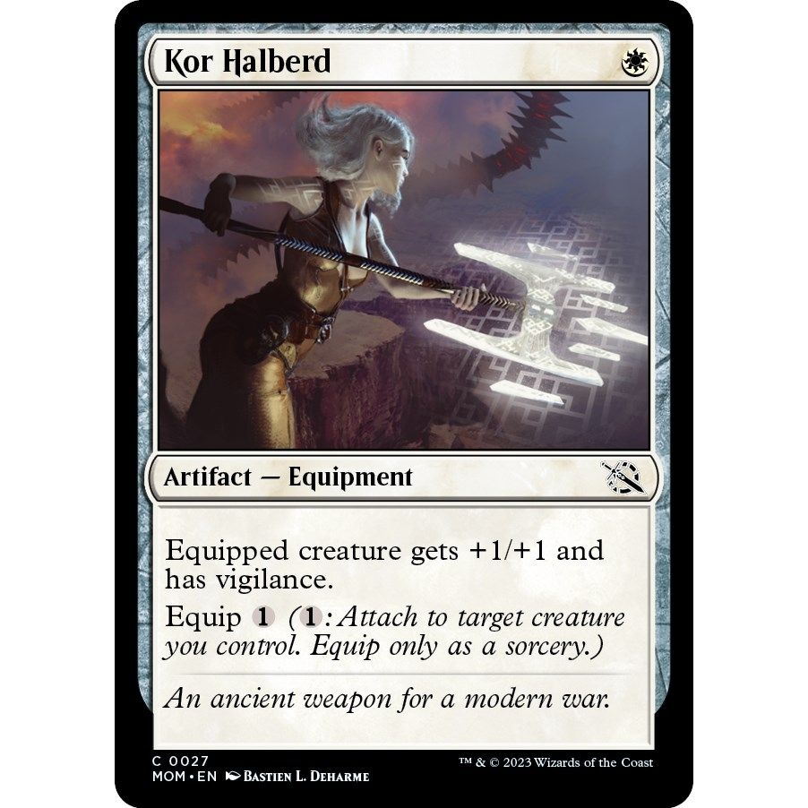 Image for Kor Halberd (27) (MOM) - Magic: The Gathering