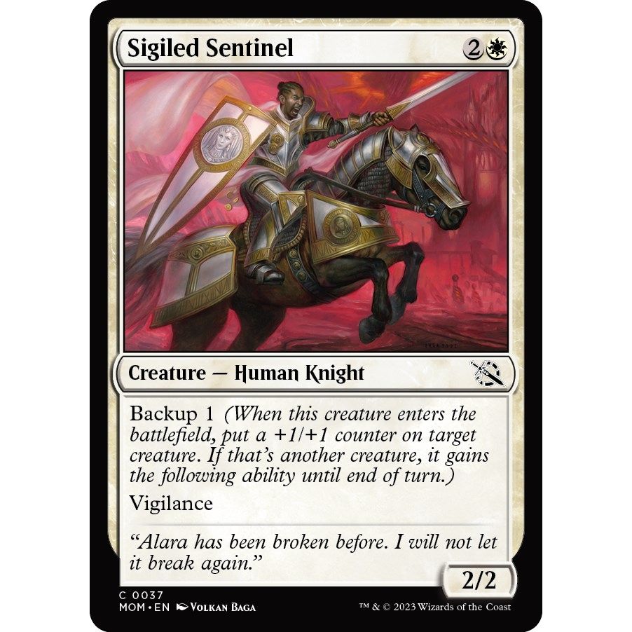 Image for Sigiled Sentinel (37) (MOM) - Magic: The Gathering