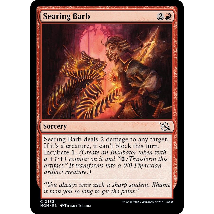 Image for Searing Barb (163) (MOM) - Magic: The Gathering