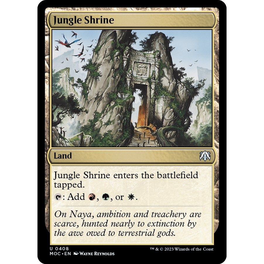 Image for Jungle Shrine (408) (MOC) - Magic: The Gathering