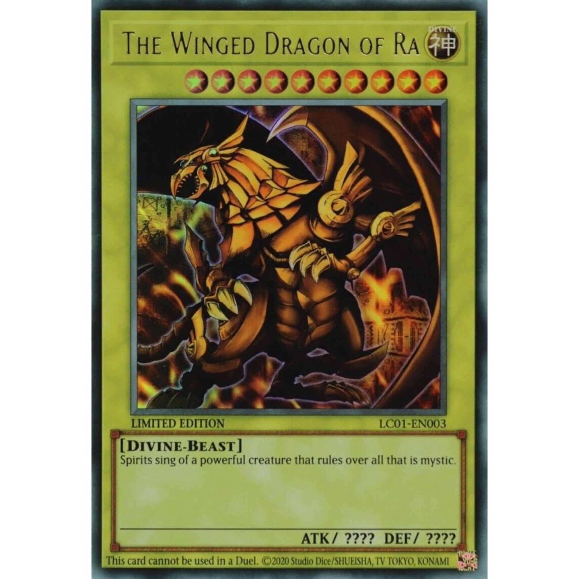 Image for The Winged Dragon of Ra (25th Anniversary Edition) (LC01-EN003) (LC01) - YuGiOh