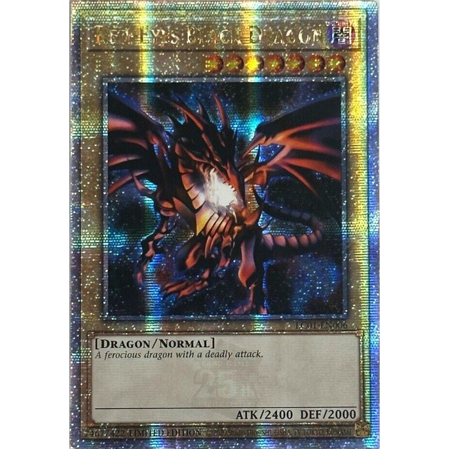 Image for Red-Eyes Black Dragon (Quarter Century Secret Rare) (LC01-EN006) (LC01) - YuGiOh