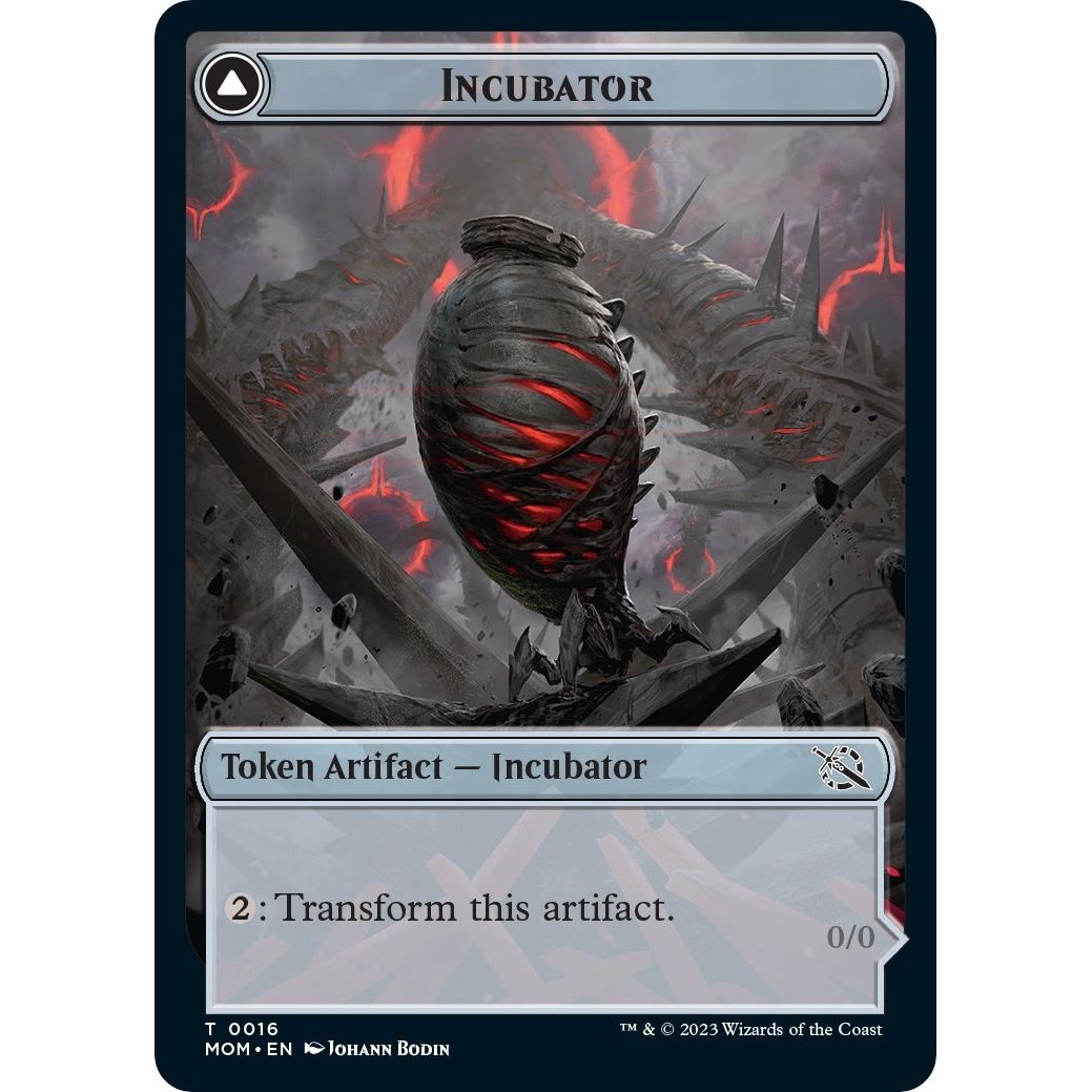 Image for Incubator (0016) // Phyrexian (0016) Double-Sided Token (16) (MOM) - Magic: The Gathering
