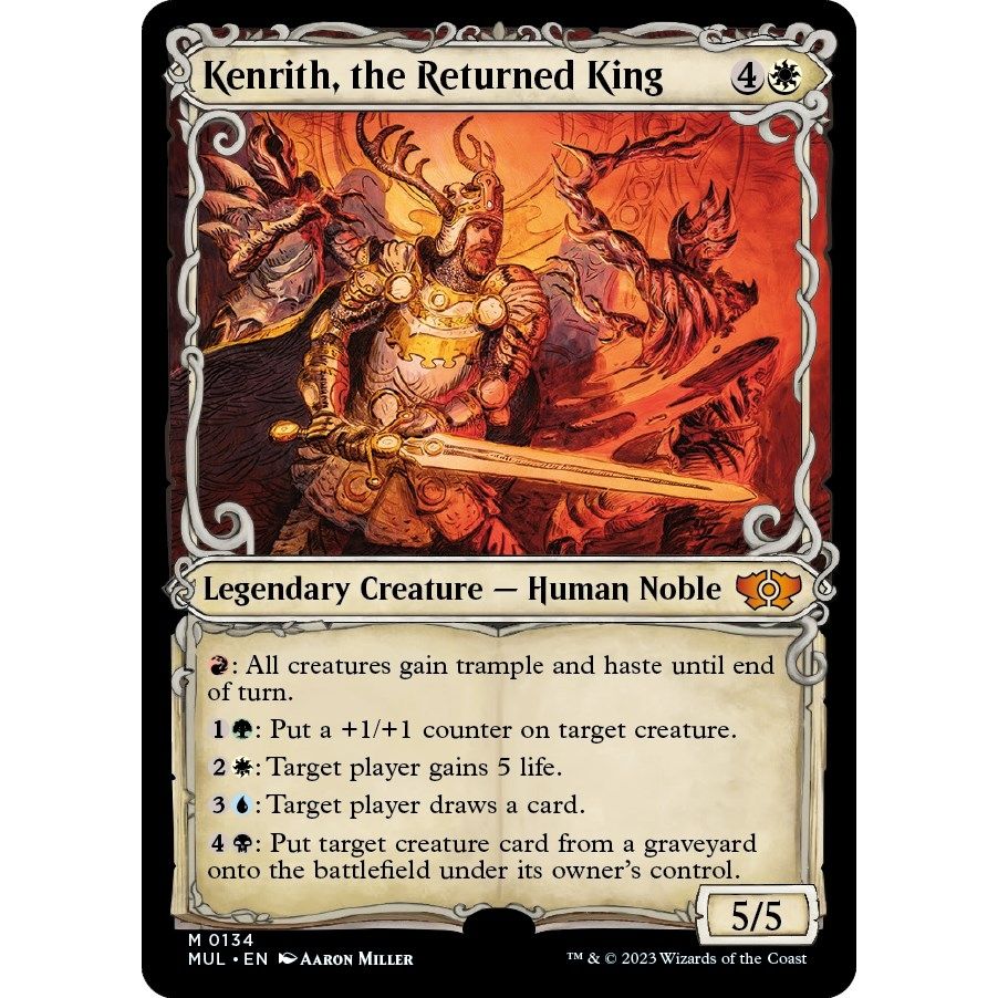 Image for Kenrith, the Returned King (Halo Foil) (134) (MUL) - Magic: The Gathering