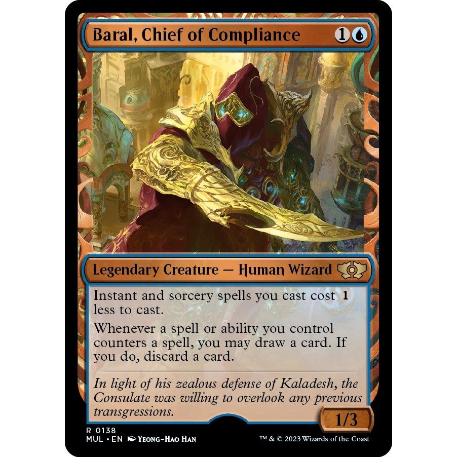 Image for Baral, Chief of Compliance (Halo Foil) (138) (MUL) - Magic: The Gathering