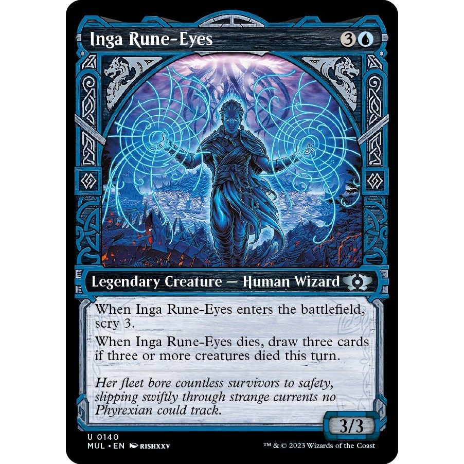 Image for Inga Rune-Eyes (Halo Foil) (140) (MUL) - Magic: The Gathering