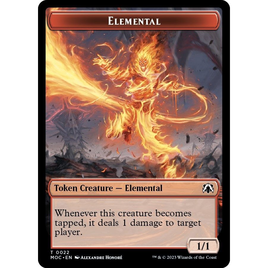 Image for Elemental // Faerie Double-sided Token (22 // 11) (MOC) - Magic: The Gathering