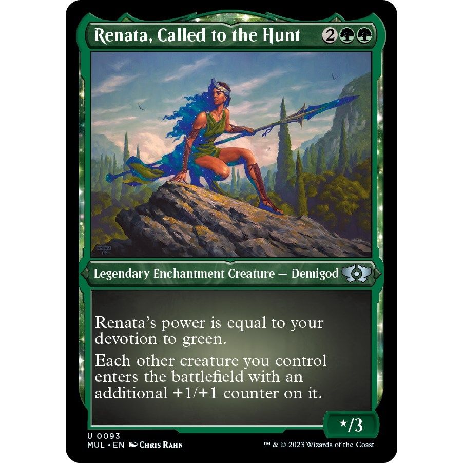 Image for Renata, Called to the Hunt (Foil Etched) (93) (MUL) - Magic: The Gathering