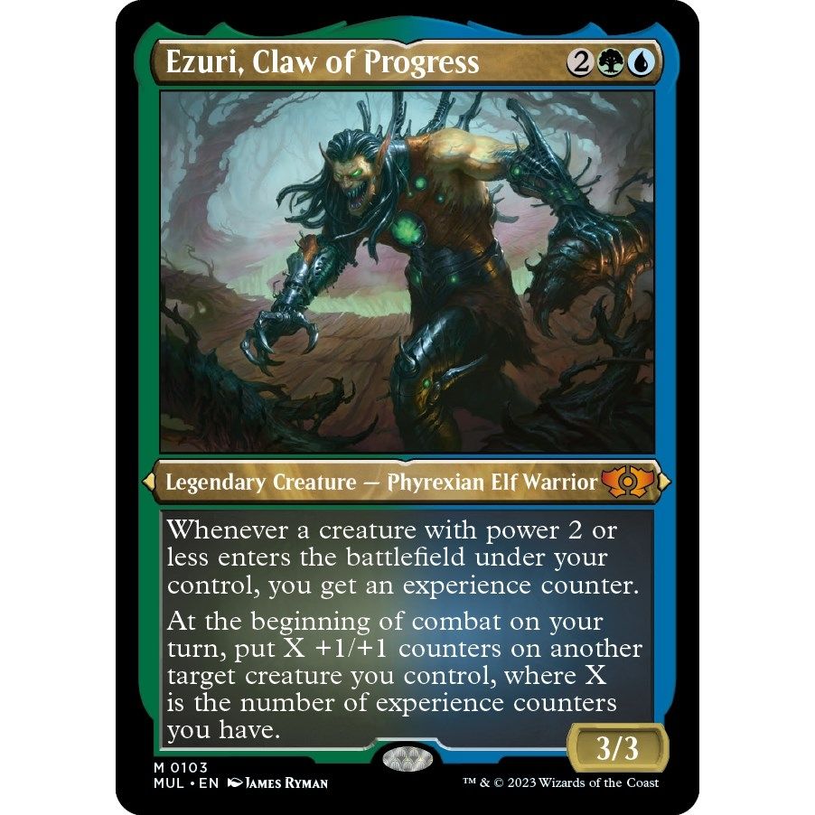 Image for Ezuri, Claw of Progress (Foil Etched) (103) (MUL) - Magic: The Gathering