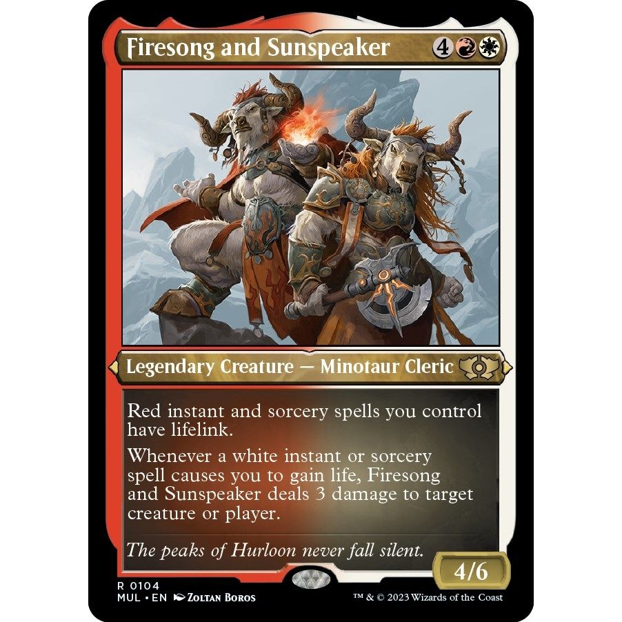Image for Firesong and Sunspeaker (Foil Etched) (104) (MUL) - Magic: The Gathering