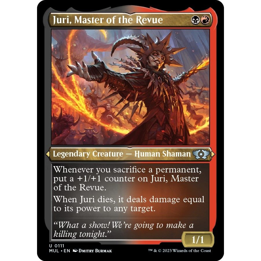 Image for Juri, Master of the Revue (Foil Etched) (111) (MUL) - Magic: The Gathering