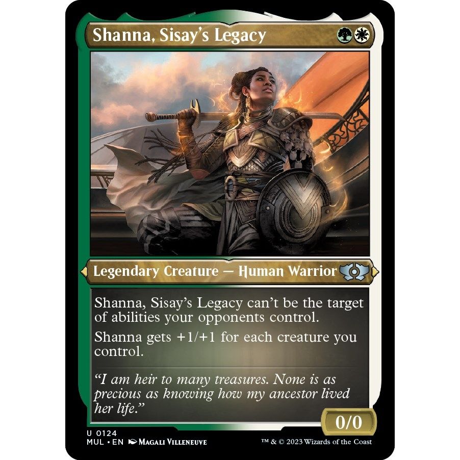 Image for Shanna, Sisay's Legacy (Foil Etched) (124) (MUL) - Magic: The Gathering