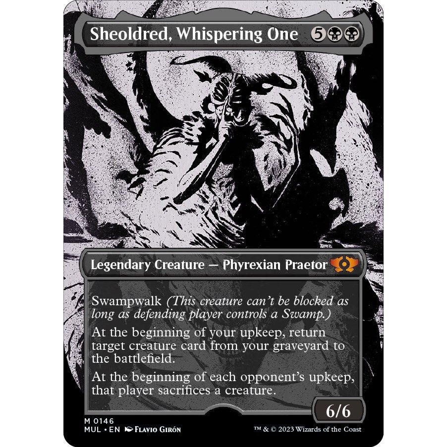 Image for Sheoldred, Whispering One (Halo Foil) (146) (MUL) - Magic: The Gathering