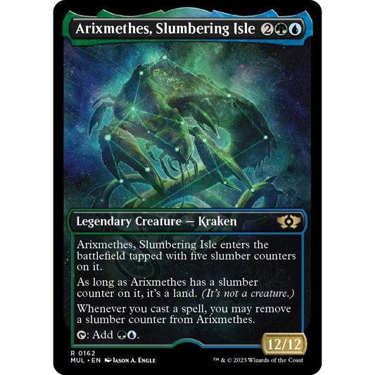 Image for Arixmethes, Slumbering Isle (Halo Foil) (162) (MUL) - Magic: The Gathering