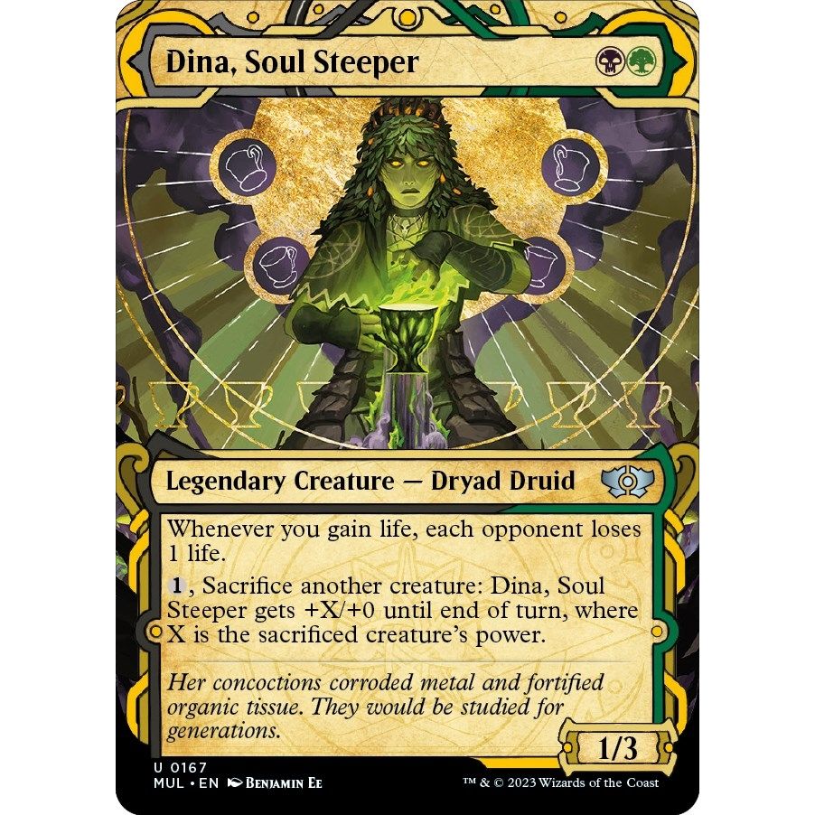 Image for Dina, Soul Steeper (Halo Foil) (167) (MUL) - Magic: The Gathering