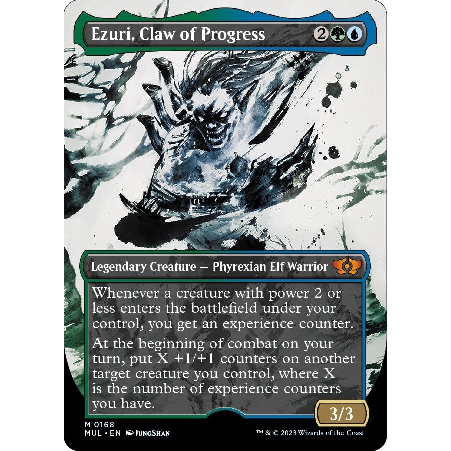 Image for Ezuri, Claw of Progress (Halo Foil) (168) (MUL) - Magic: The Gathering
