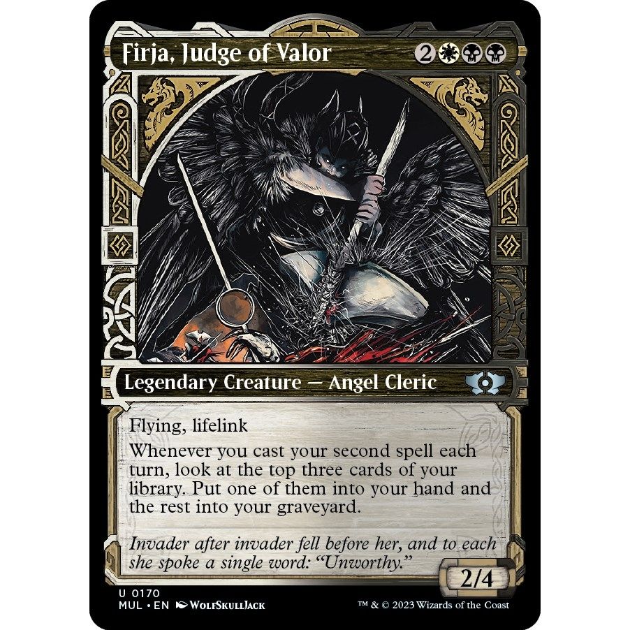 Image for Firja, Judge of Valor (Halo Foil) (170) (MUL) - Magic: The Gathering