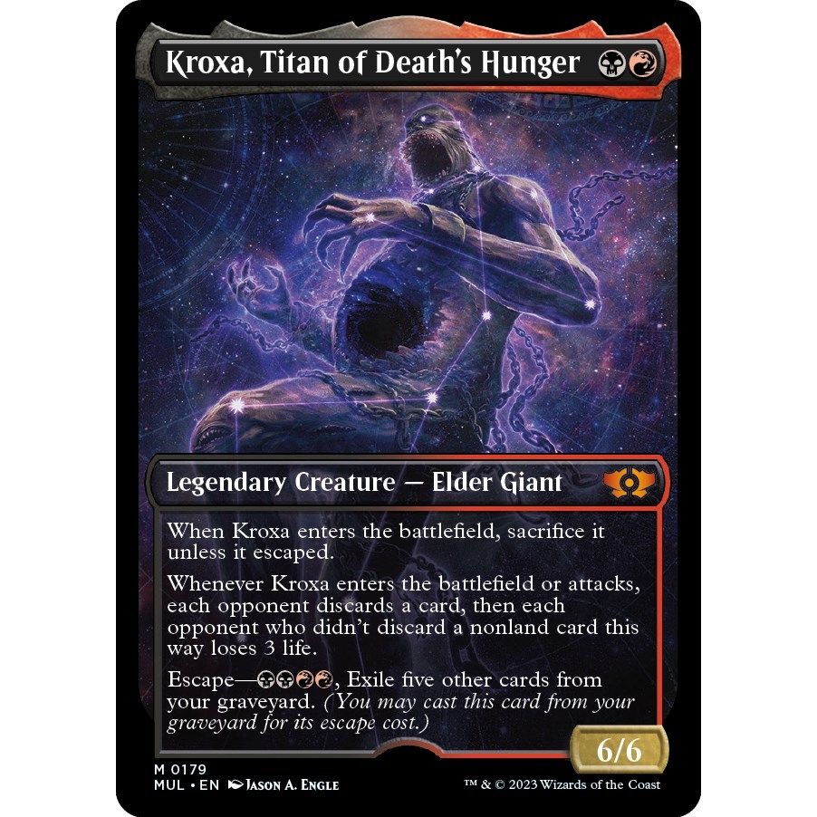 Image for Kroxa, Titan of Death's Hunger (Halo Foil) (179) (MUL) - Magic: The Gathering