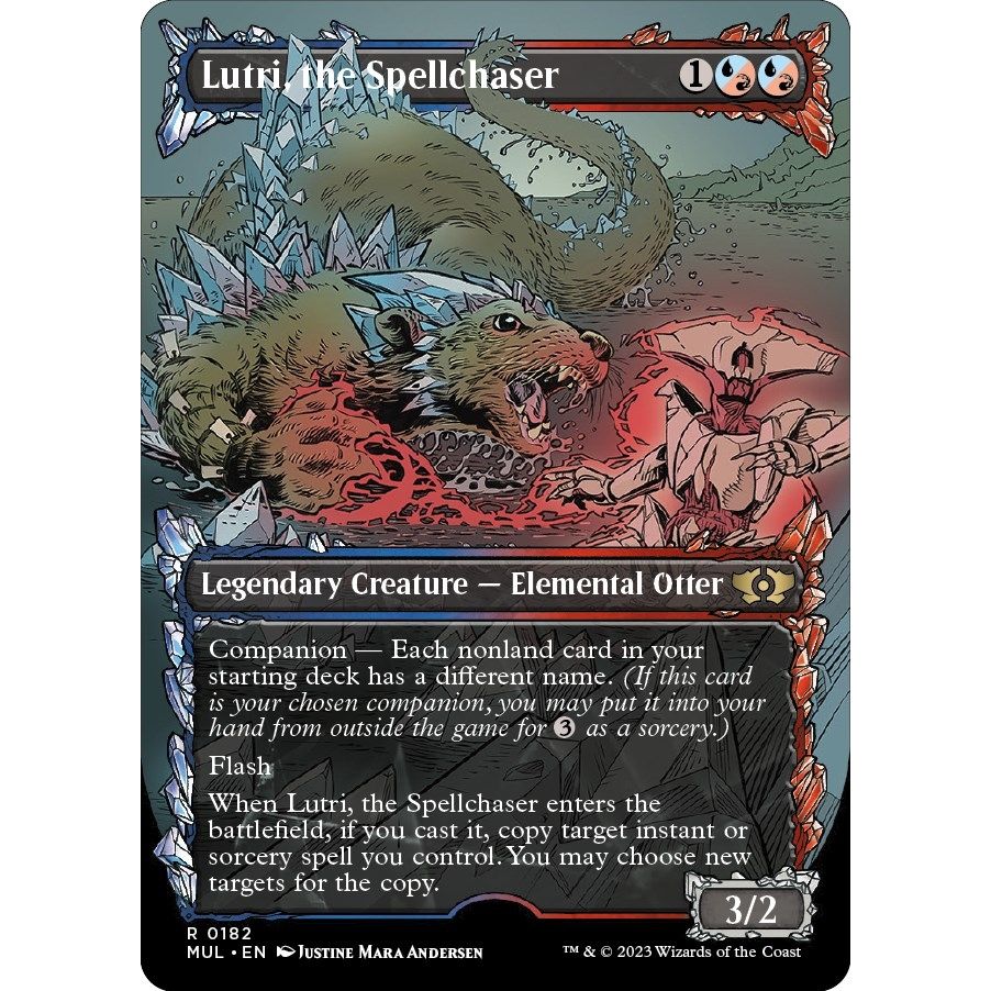Image for Lutri, the Spellchaser (Halo Foil) (182) (MUL) - Magic: The Gathering