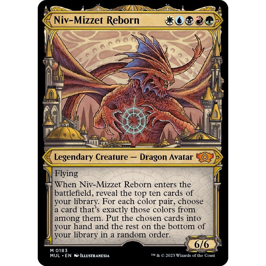 Image for Niv-Mizzet Reborn (Halo Foil) (183) (MUL) - Magic: The Gathering