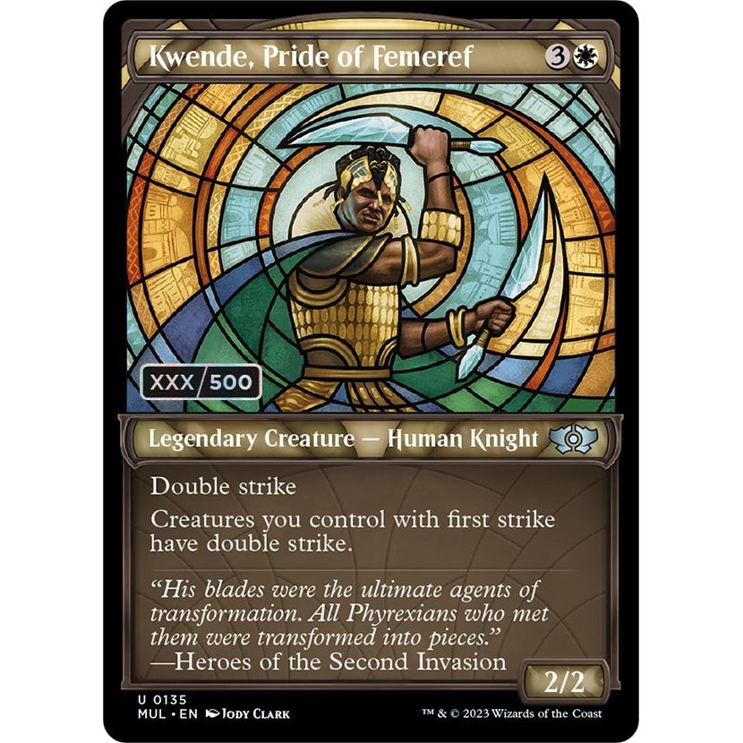 Image for Kwende, Pride of Femeref (Serial Numbered) (135) (MUL) - Magic: The Gathering