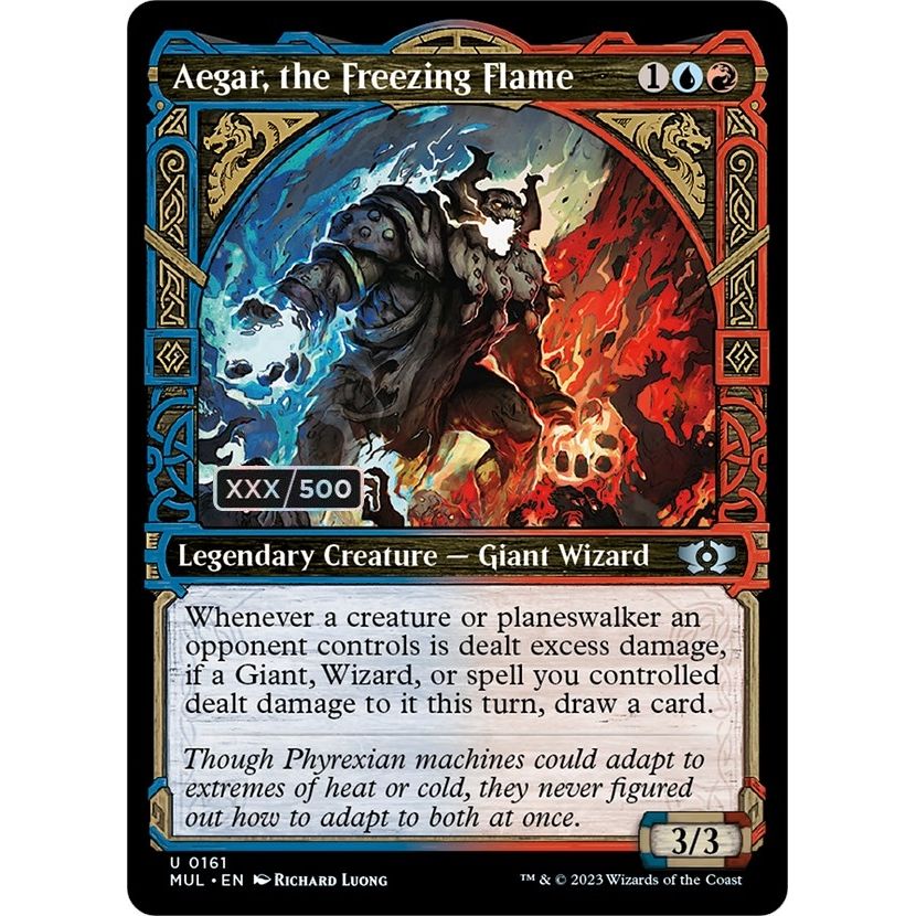Image for Aegar, the Freezing Flame (Serial Numbered) (161) (MUL) - Magic: The Gathering