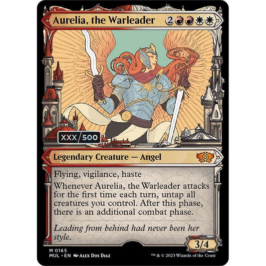 Image for Aurelia, the Warleader (Serial Numbered) (165) (MUL) - Magic: The Gathering
